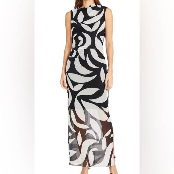 NWT DONNA MORGAN
Women's Mesh Printed Maxi Dress SIZE 12 - Picture 6 of 6